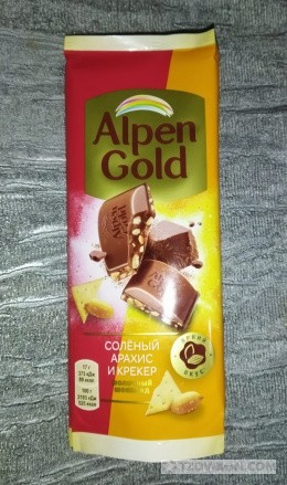 
                            Шоколад &laquo;Alpen Gold&raquo; Солёный арахис и крекер
                         - отзывы