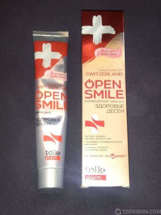
                            Зубная паста Open Smile Здоровье дёсен
                         - отзывы